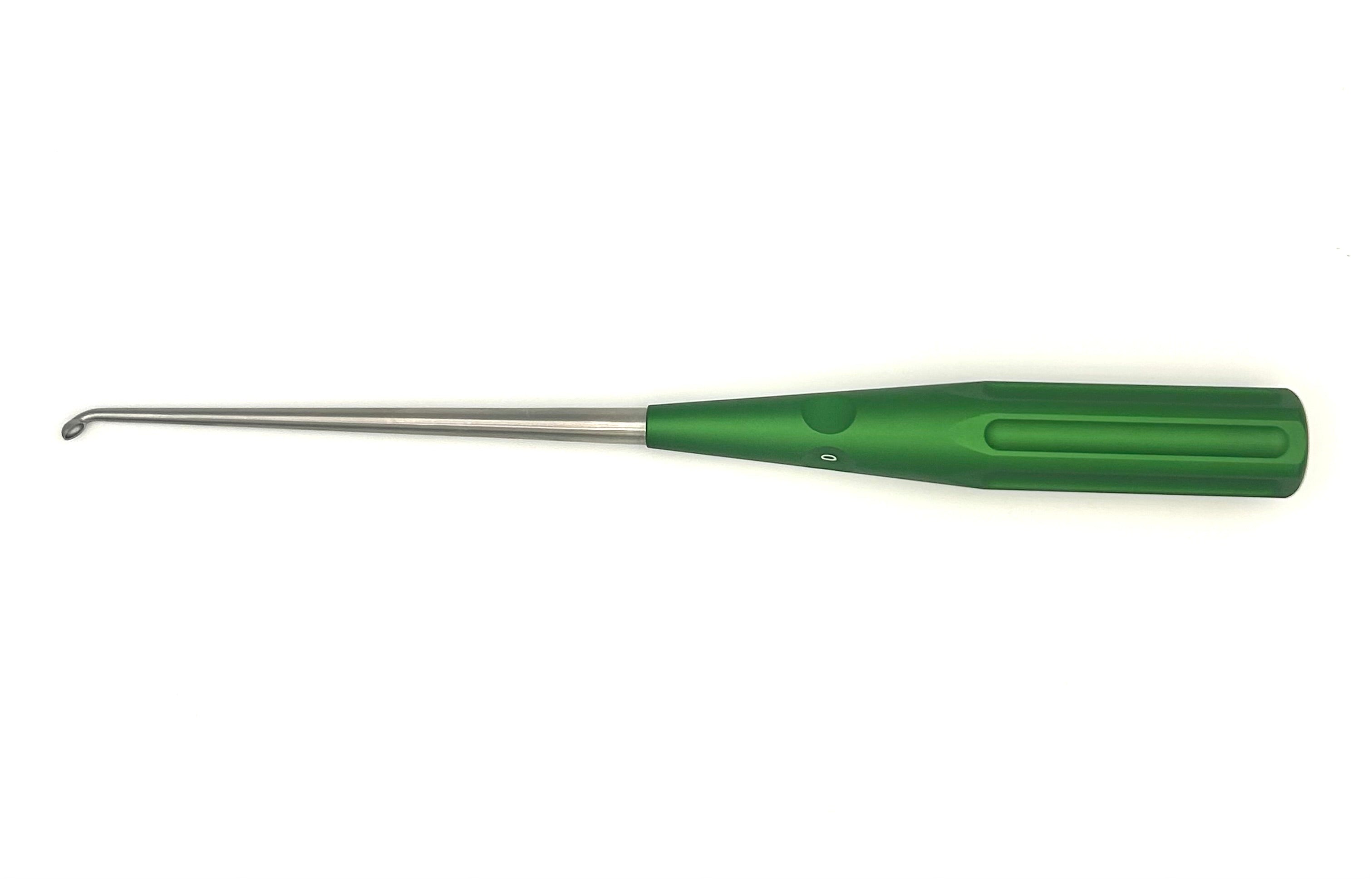 Chroma Style Spinal Curette Str 10" 1-0 Green